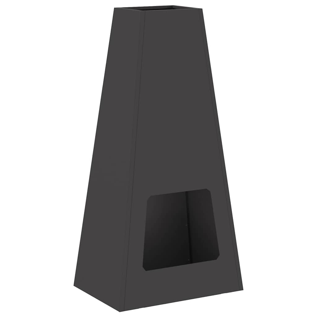 Feuerplatz Schwarz 50 x 35 x 100 cm Kaltgewalzter Stahl