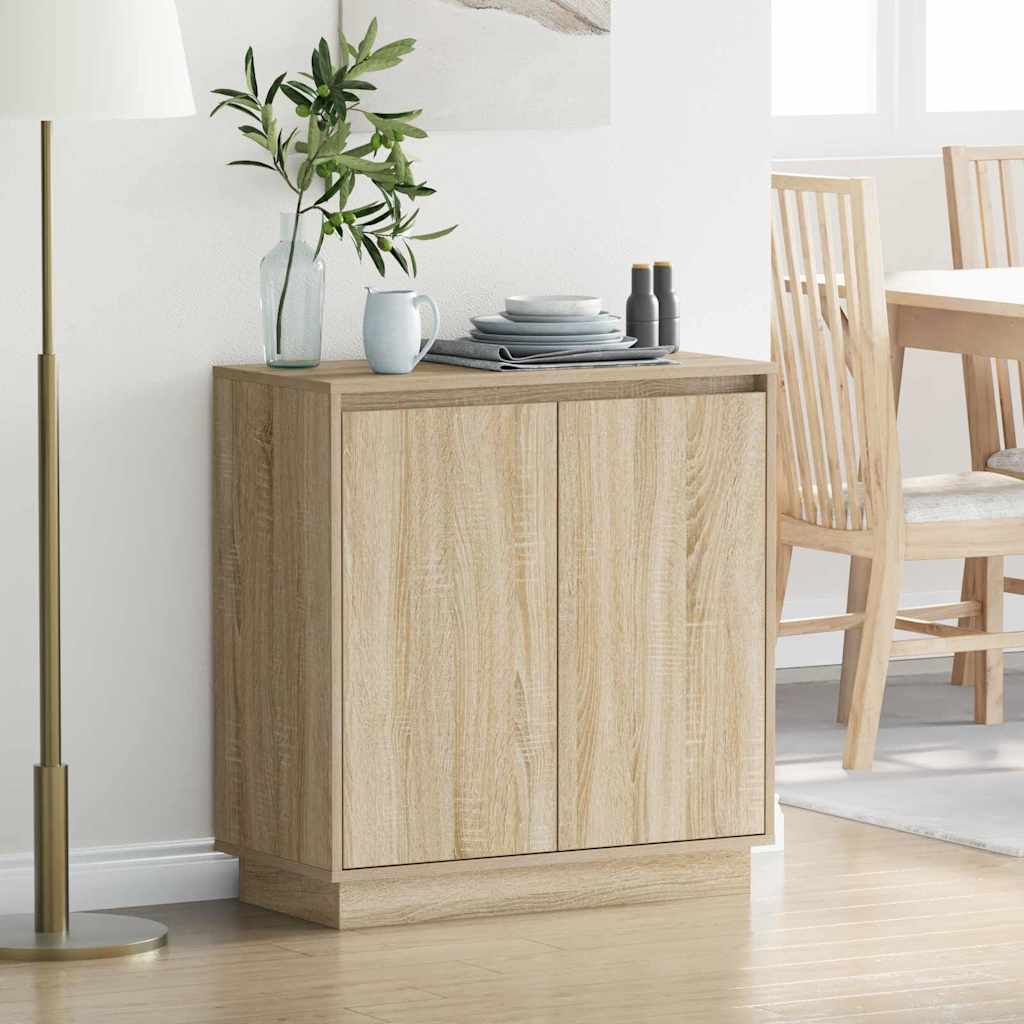 Sideboard mit Tür Sonoma Eiche 71 x 34,5 x 75 cm Holzwerkstoff