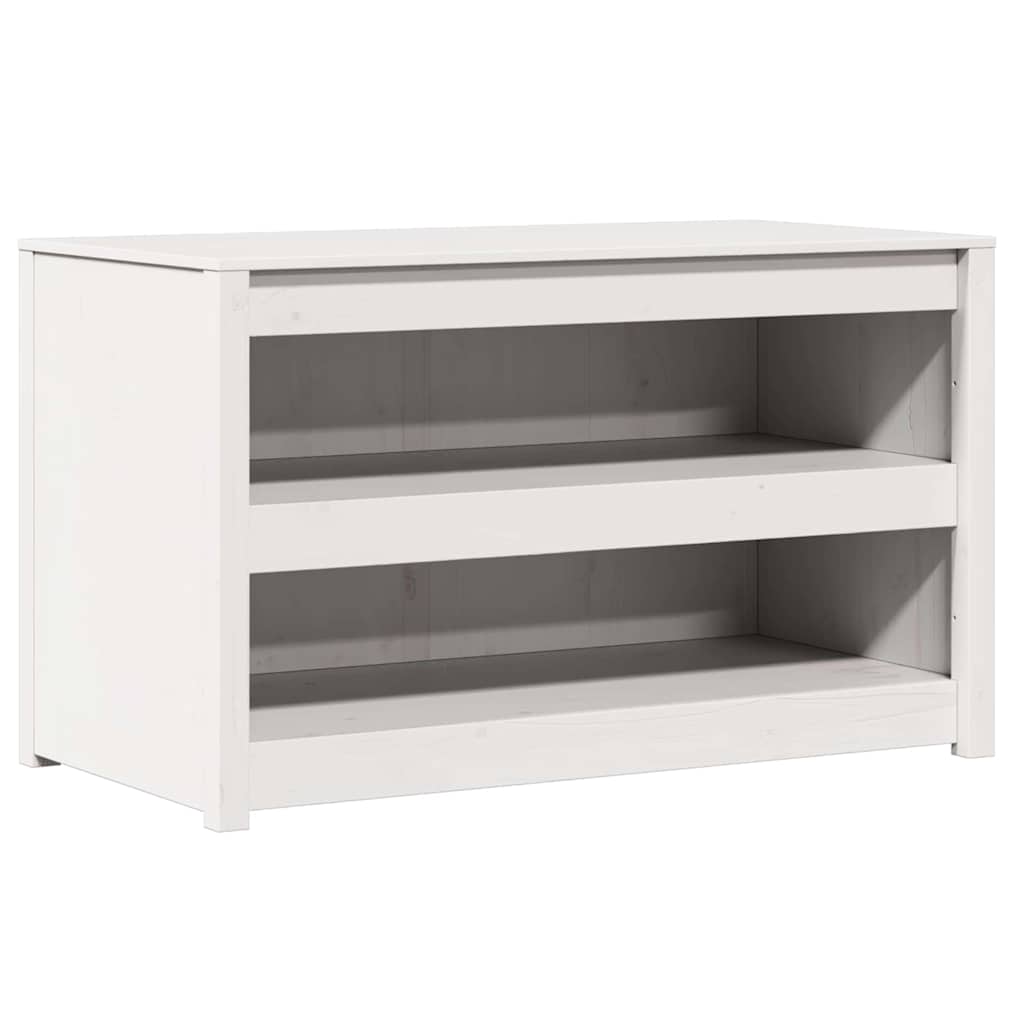 Küchenschrank mit Regal Weiß 106 x 55 x 64 cm Massivholz Kiefer