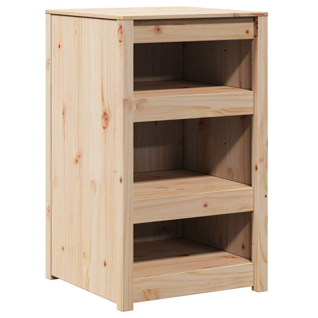 Küchenschrank mit Regal Braun 55 x 55 x 92 cm Massivholz Kiefer