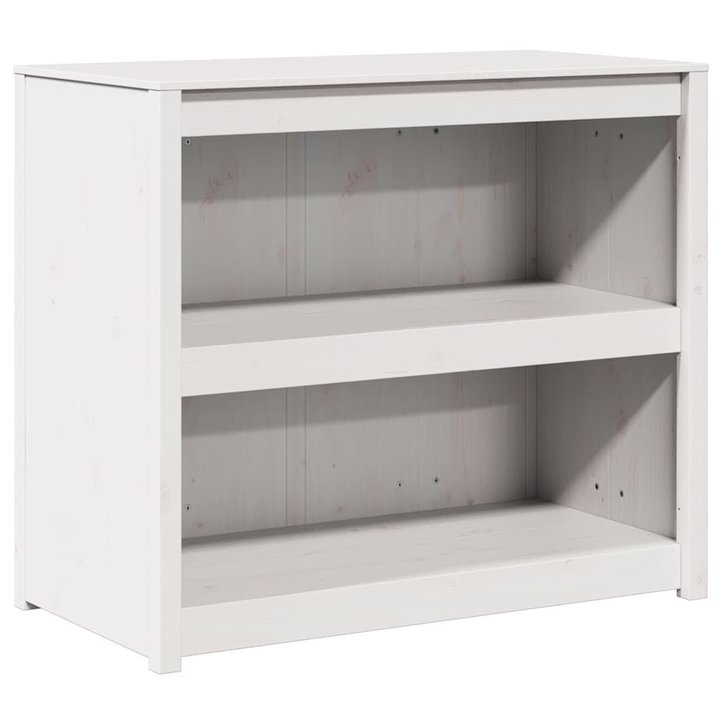 Küchenschrank mit Regal Weiß 106 x 55 x 92 cm Massivholz Kiefer