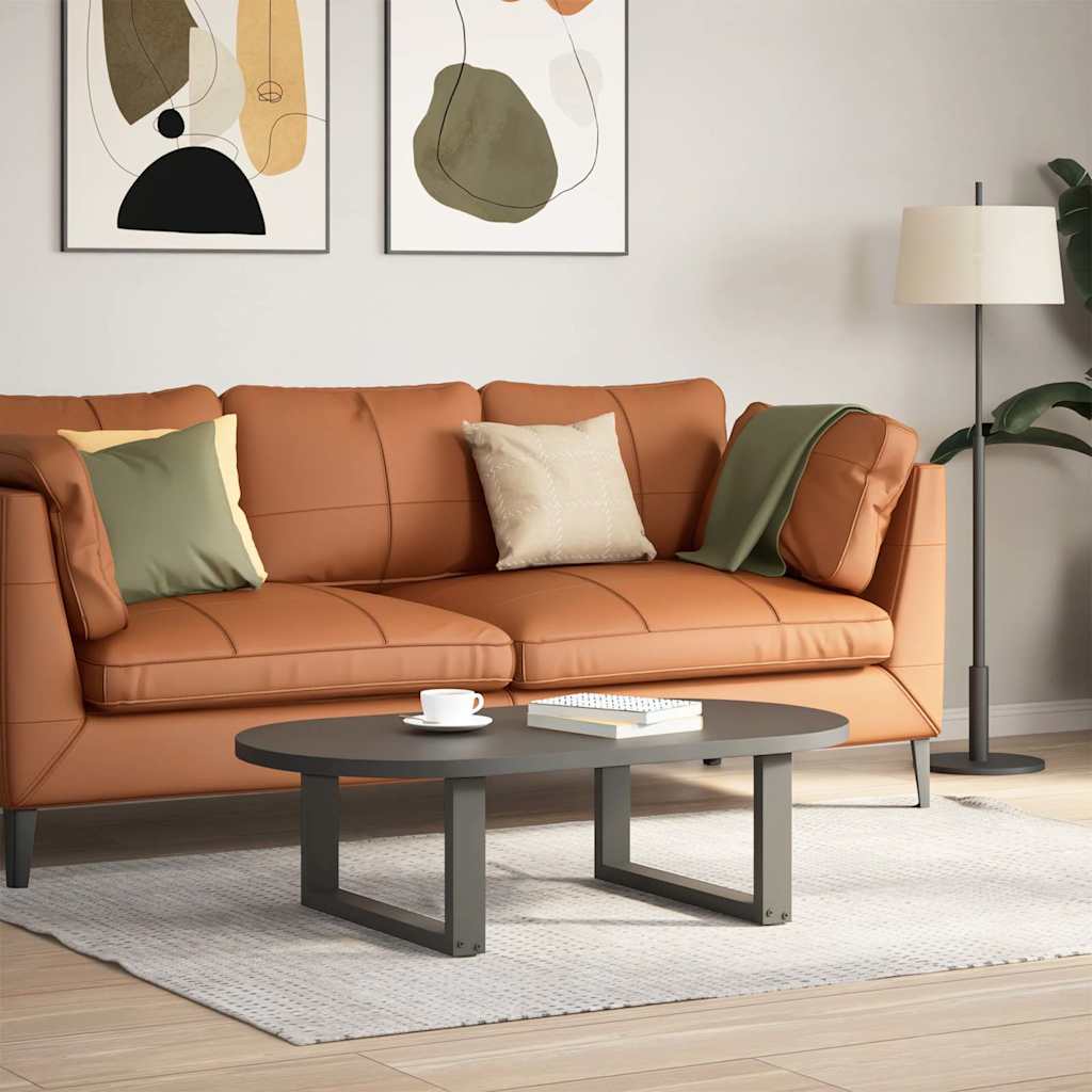 Coffee table legs U-shape 2 pcs. Anthracite 60x(30-31) cm steel