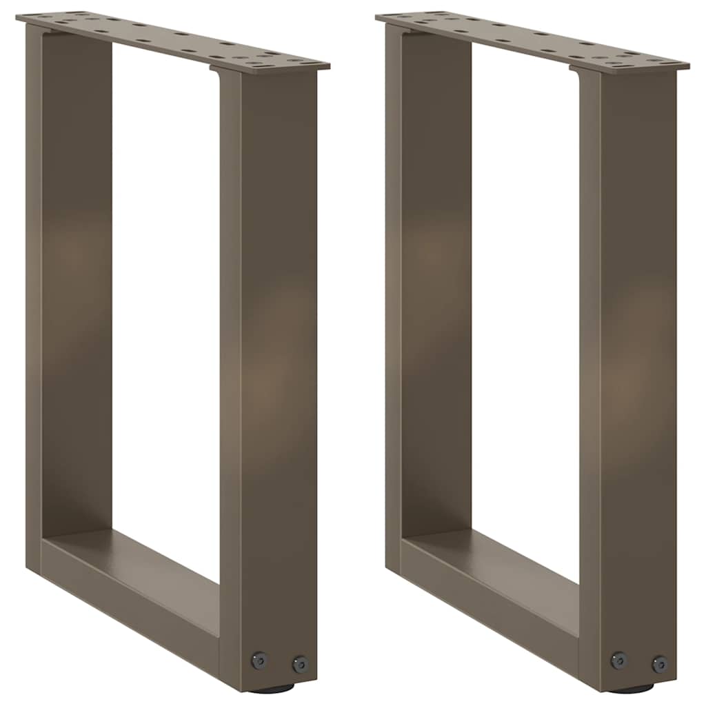 Coffee table legs U-shape 2 pcs. Natural steel 28x(42-43) cm steel