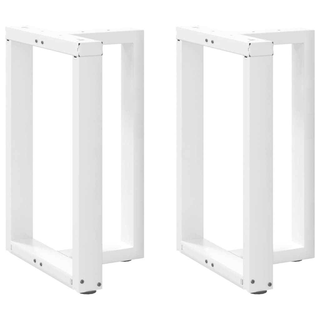 Dining table legs T-shape 2 pcs. White 50x35x(72-73) cm steel