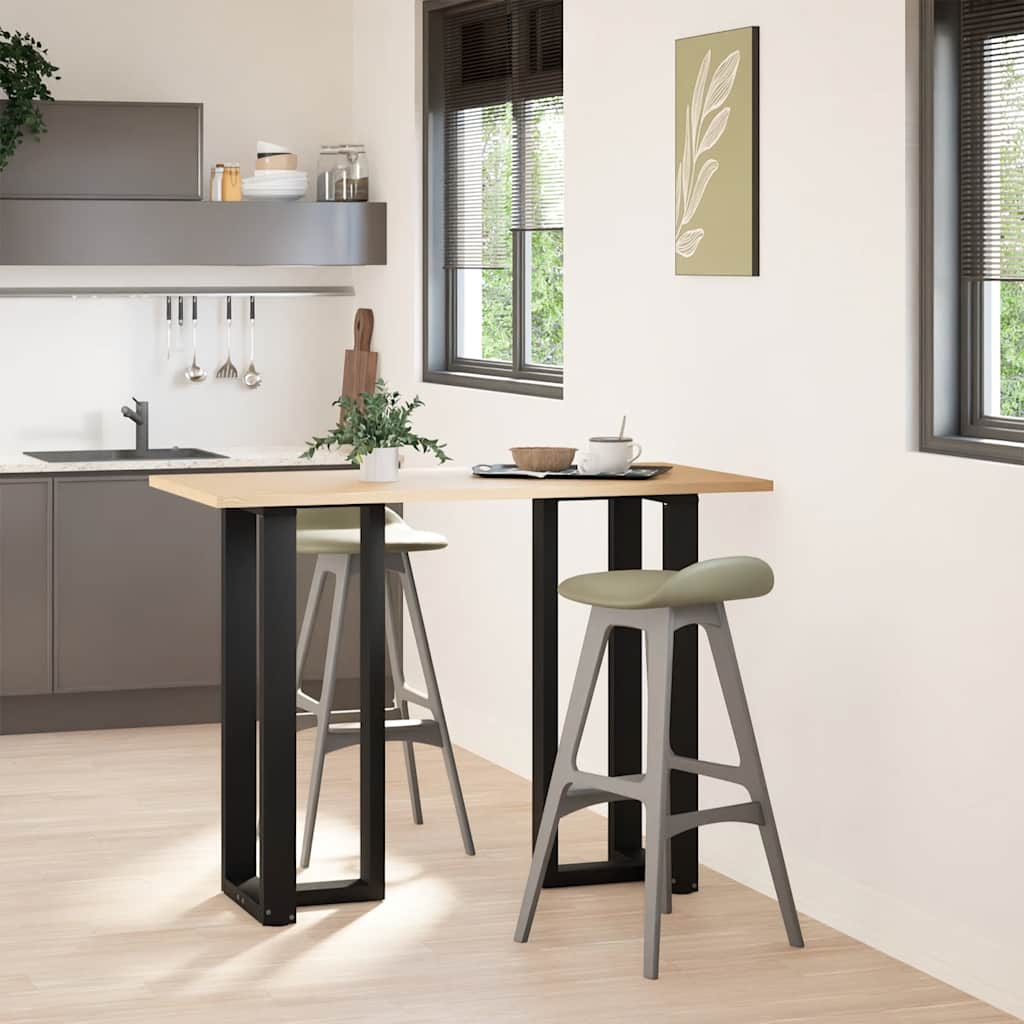 Bar table legs T-shape 2 pcs. Black 40x35x(100-101) cm steel