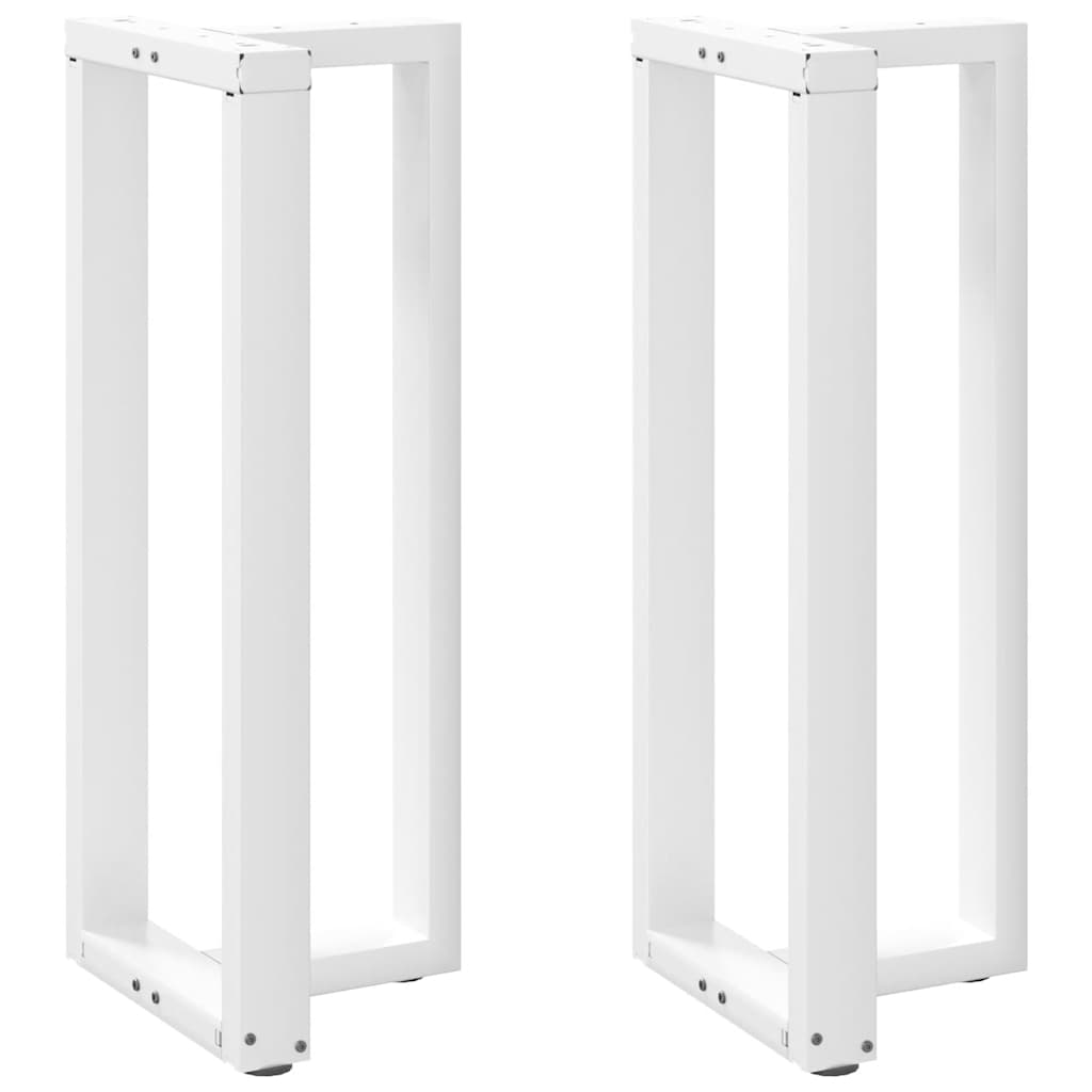 Bar table legs T-shape 2 pcs. White 40x35x(100-101) cm steel