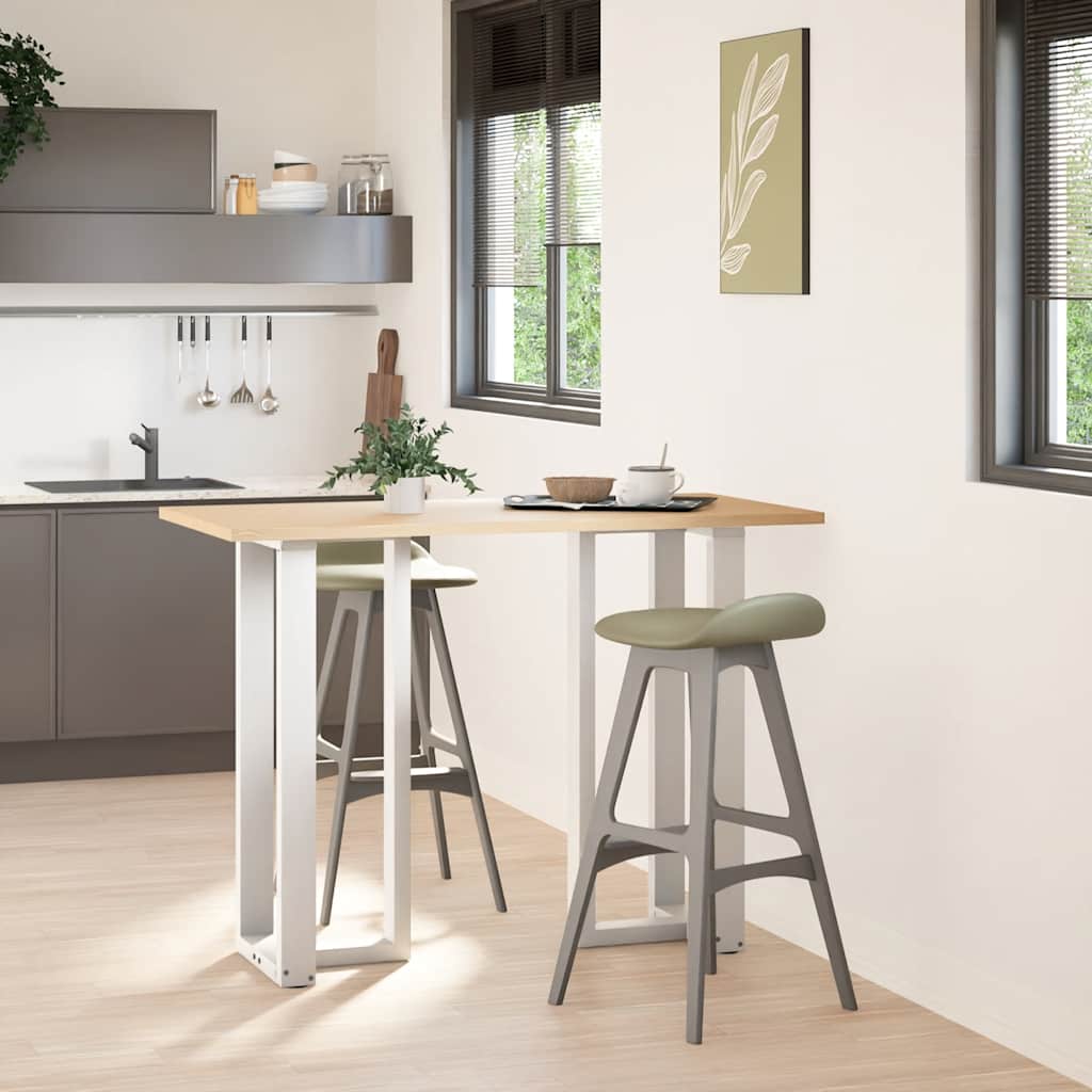 Bar table legs T-shape 2 pcs. White 40x35x(100-101) cm steel