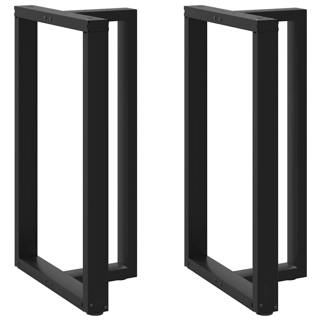 Bar table legs T-shape 2 pcs. Black 60x35x(100-101) cm steel