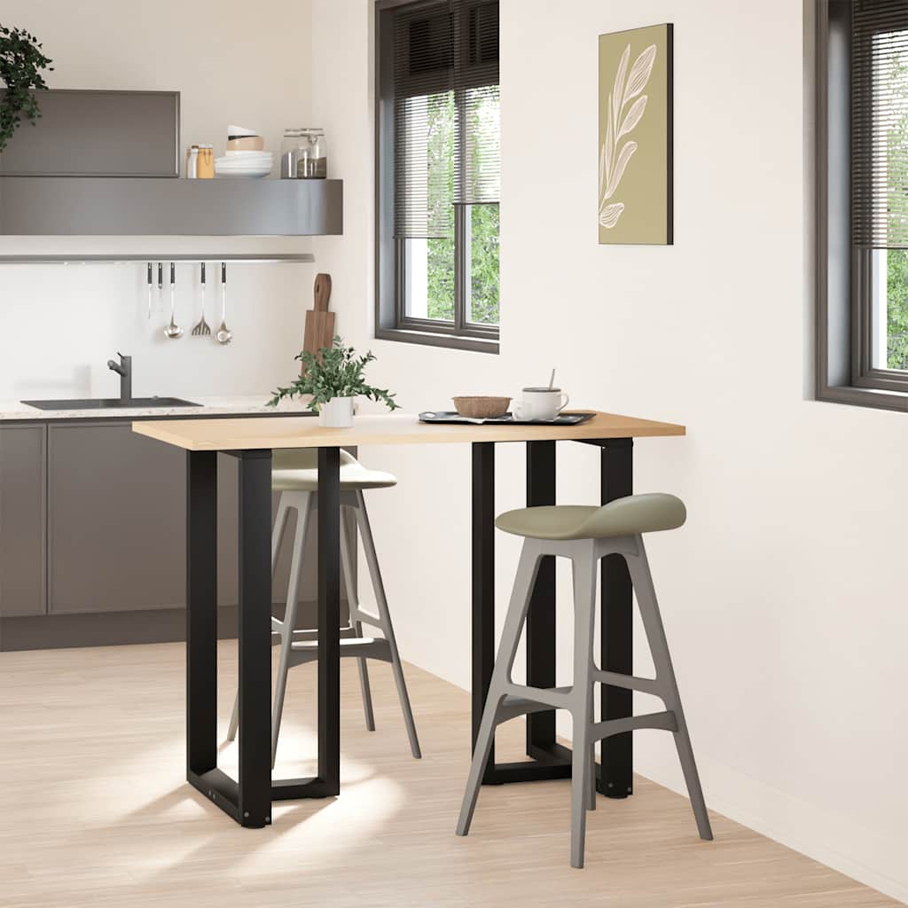 Bar table legs T-shape 2 pcs. Black 60x35x(100-101) cm steel