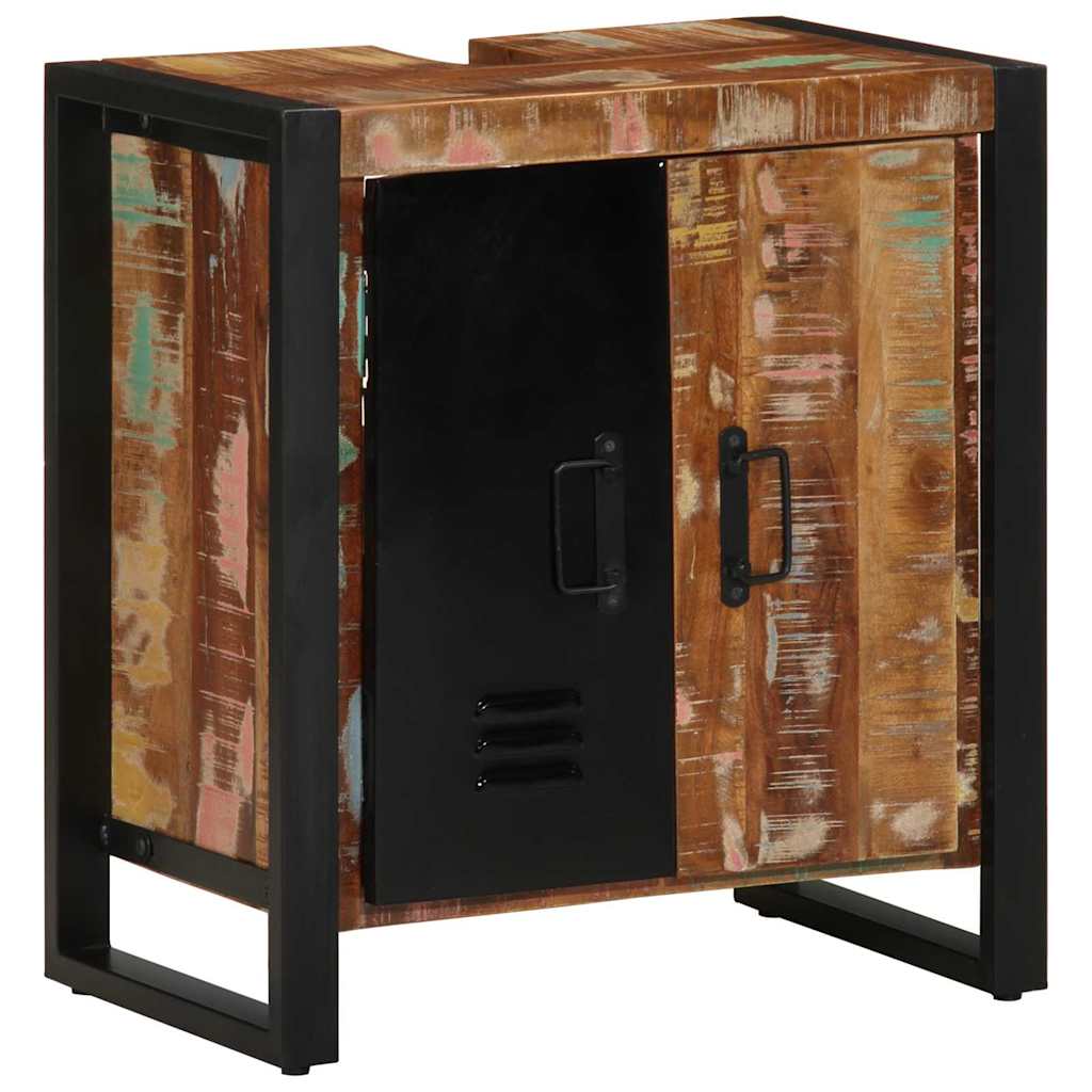 Badezimmerschrank Braun 55 x 35 x 60 cm Massivholz Altholz