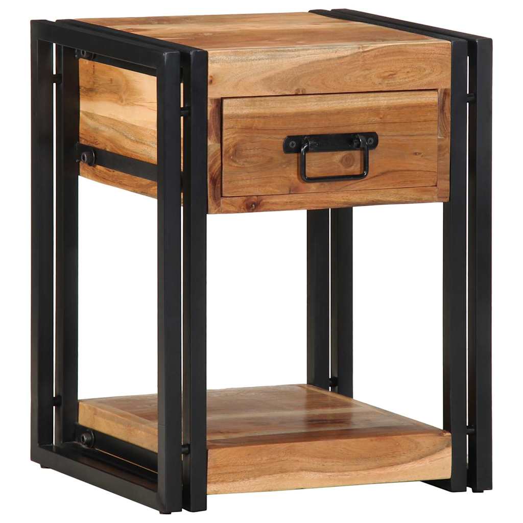 Nachttisch 2 pcs Braun 40 x 35 x 50 cm Akazie Massivholz