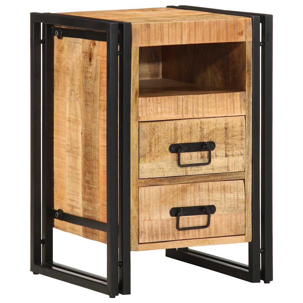 Nachttisch Braun 40 x 40 x 59 cm massives Mangoholz
