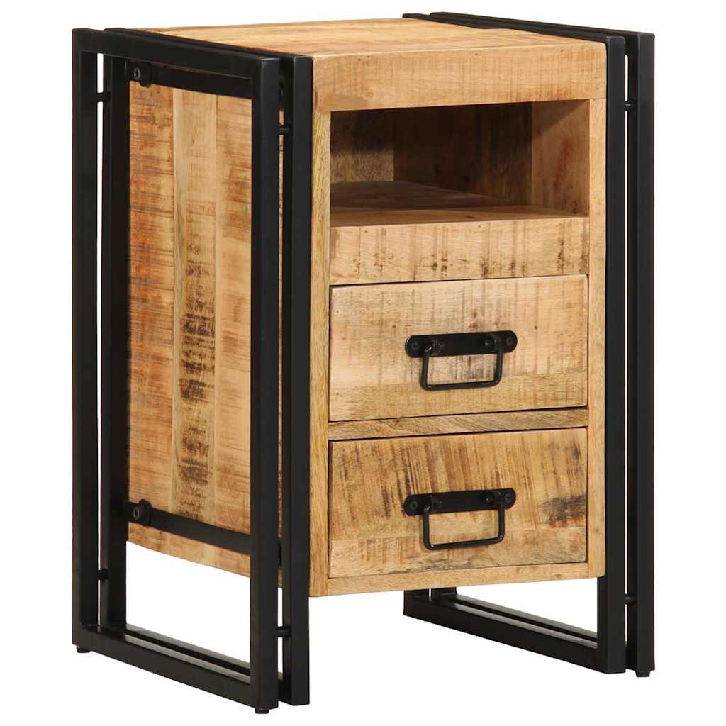 Nachttisch Braun 40 x 40 x 59 cm massives Mangoholz