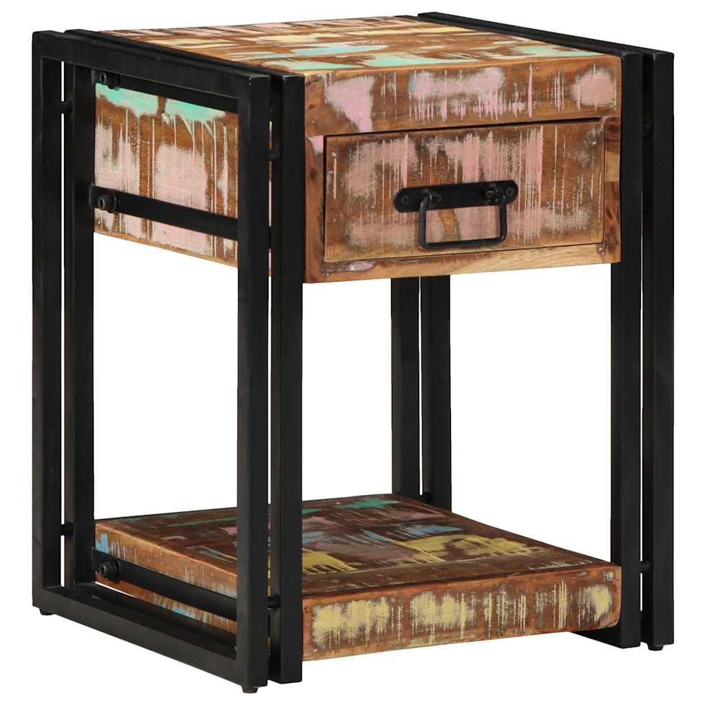 Nachttisch Mehrfarbig 40 x 40 x 50 cm recyceltes Massivholz