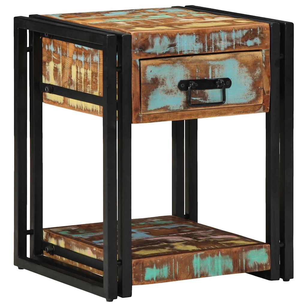 Nachttisch 2 pcs 40 x 40 x 50 cm recyceltes Massivholz