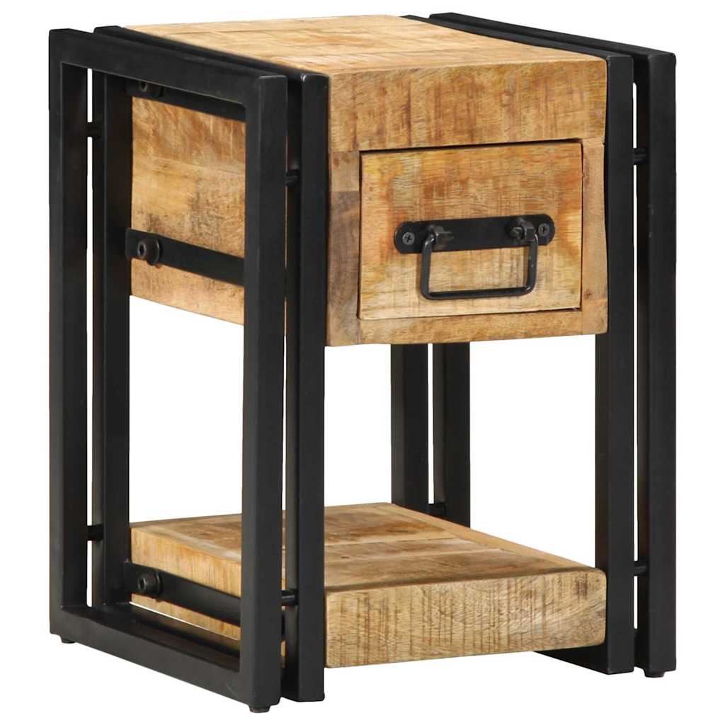 Nachttisch Braun 30 x 30 x 40 cm massives Mangoholz