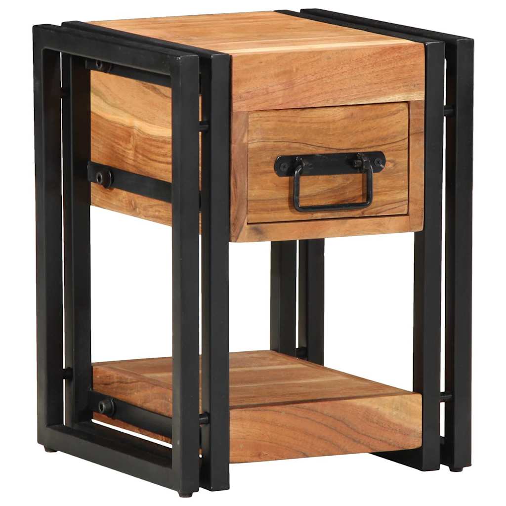 Nachttisch 2 pcs Braun 30 x 30 x 40 cm Akazie Massivholz