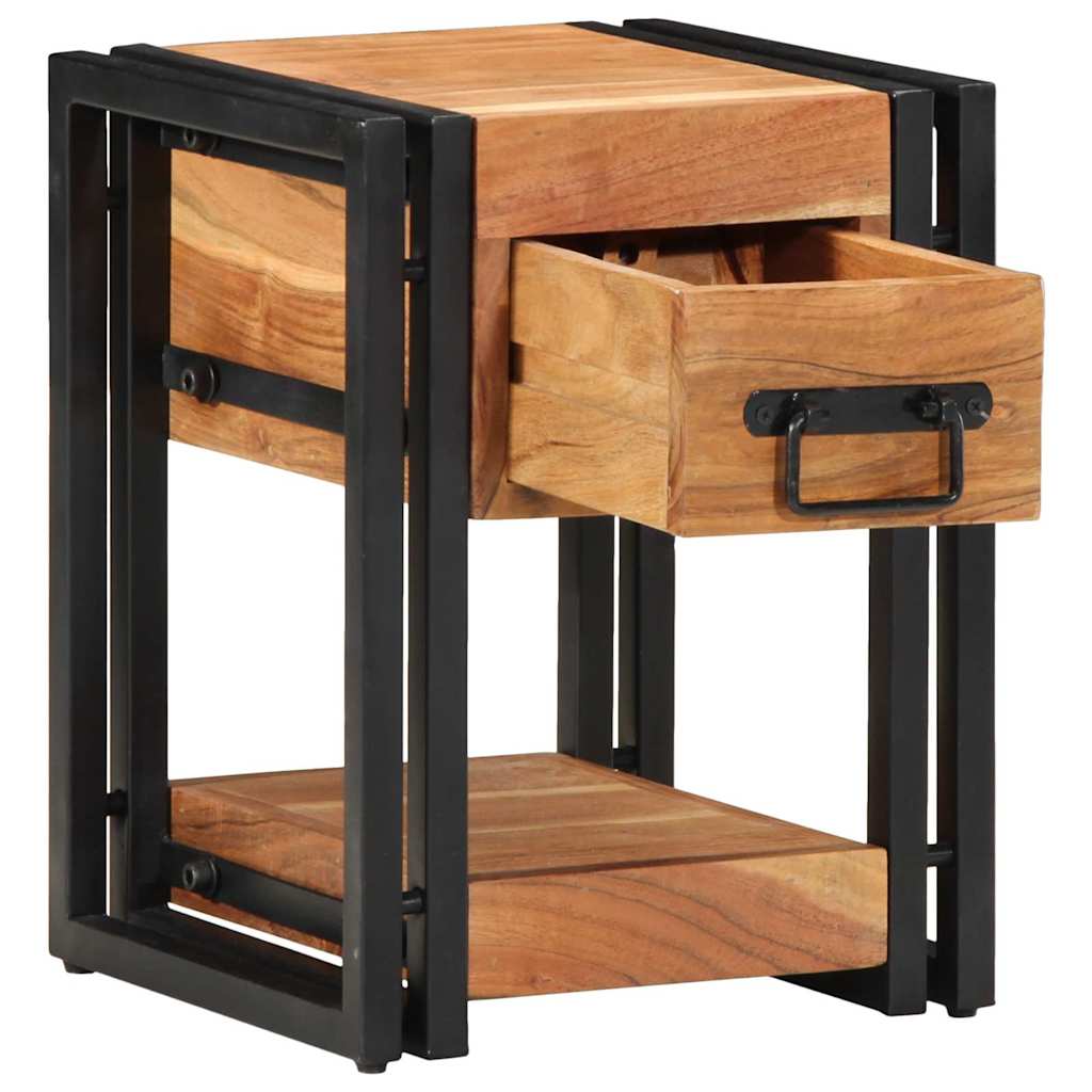 Nachttisch 2 pcs Braun 30 x 30 x 40 cm Akazie Massivholz