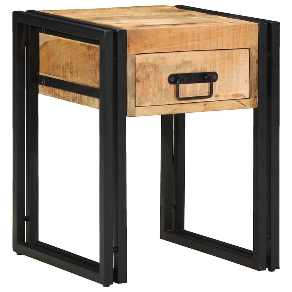 Beistelltisch Braun 40 x 40 x 50 cm massives Mangoholz