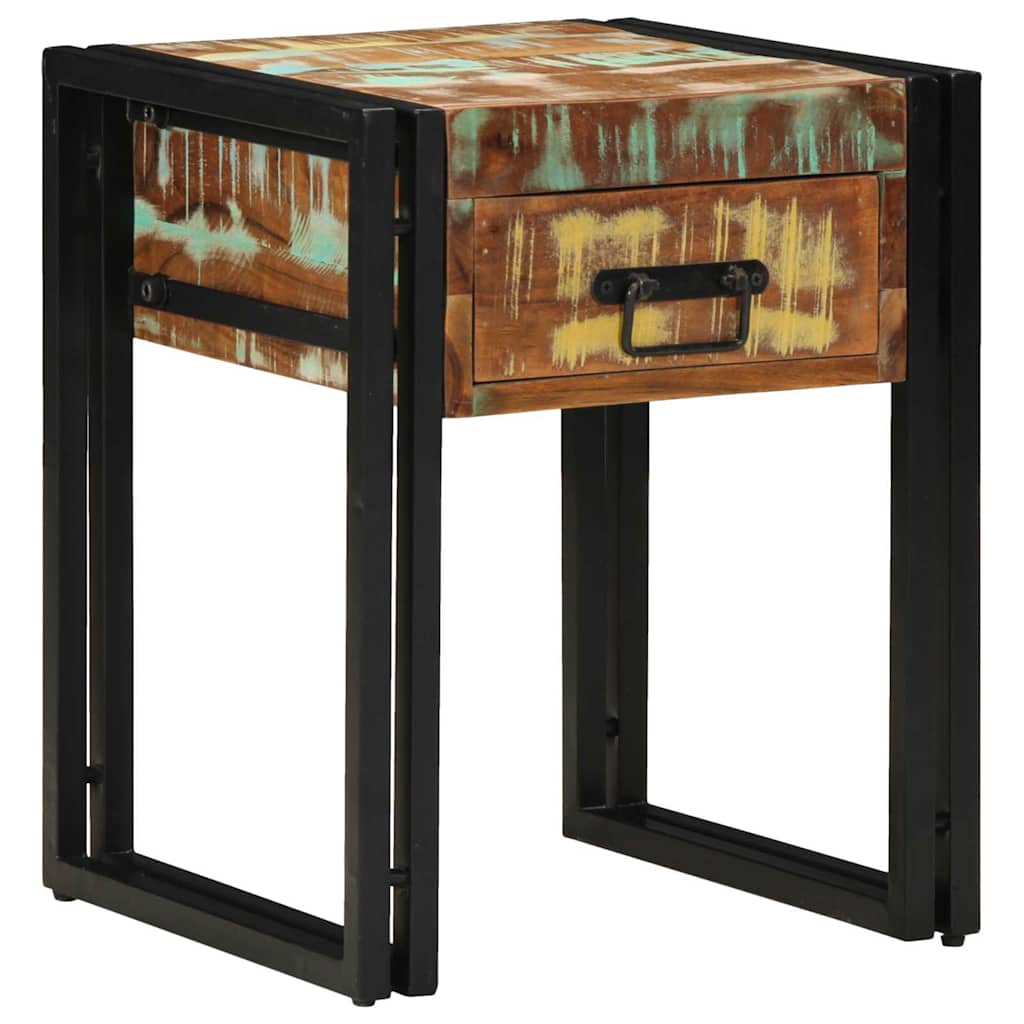 Beistelltisch Mehrfarbig 40 x 40 x 50 cm recyceltes Massivholz