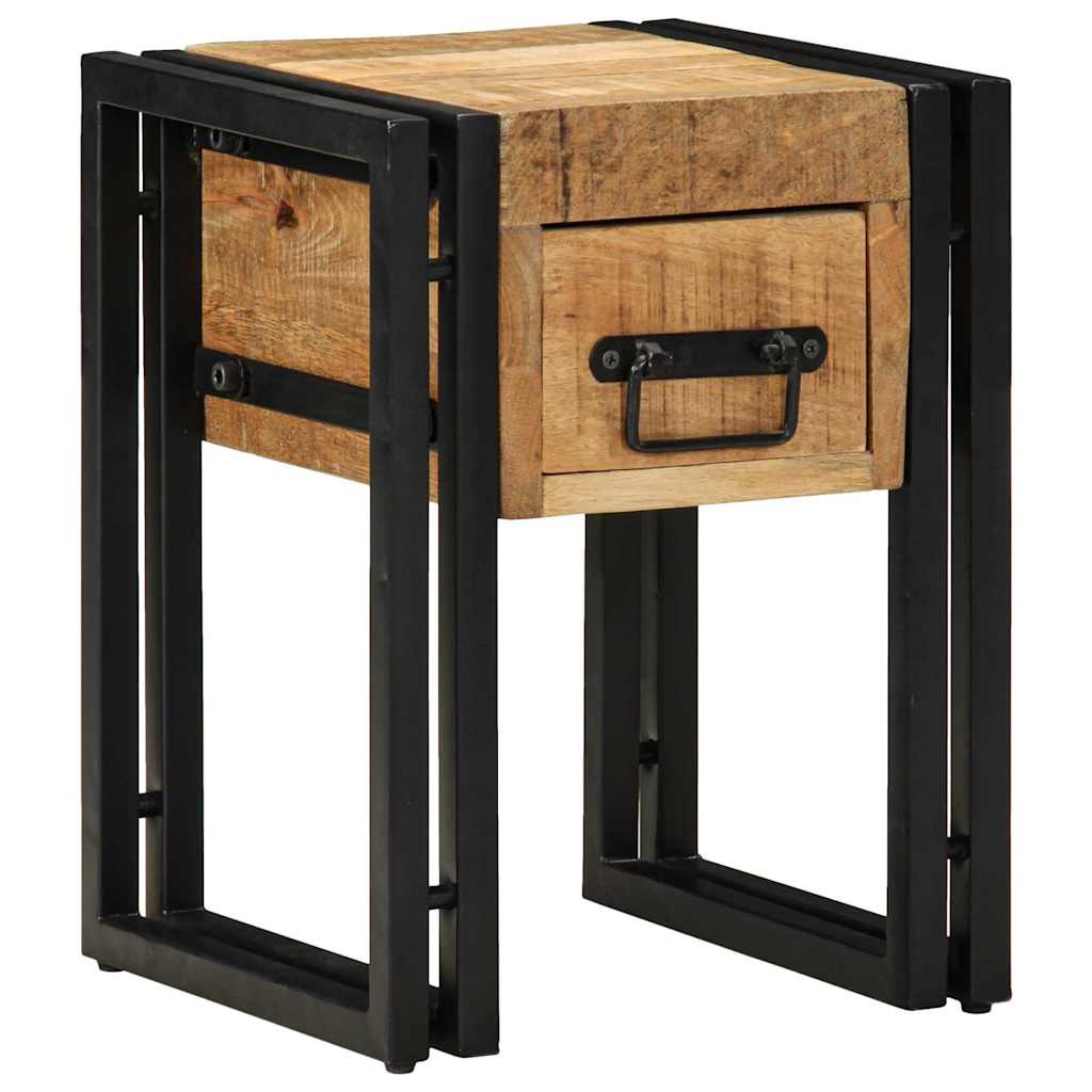Beistelltisch Braun 30 x 30 x 40 cm massives Mangoholz