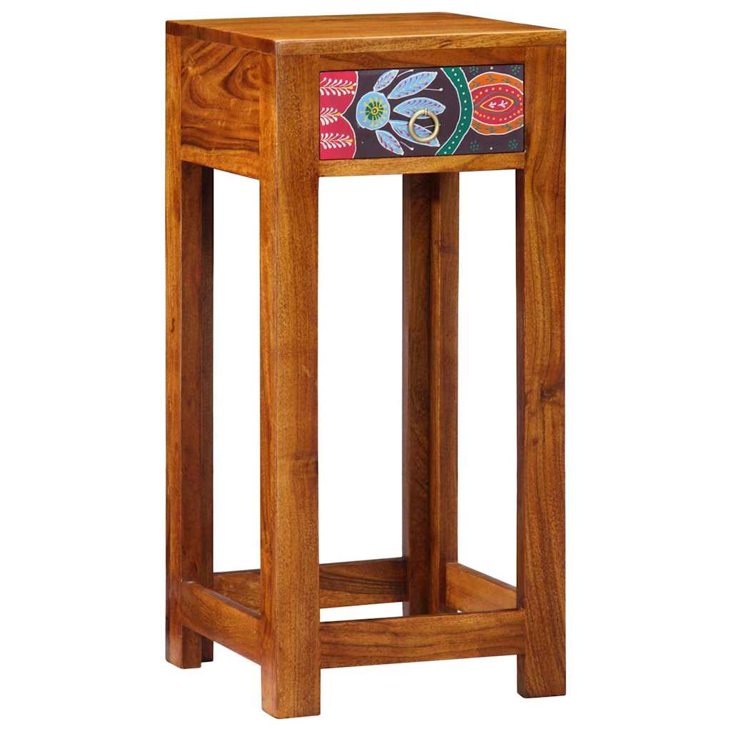 Telefontisch Braun 35 x 35 x 75 cm Massivholz Akazie