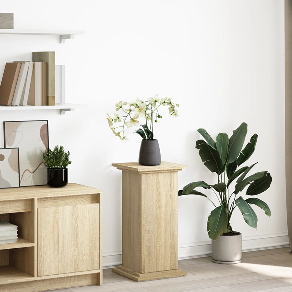 Pedestal with storage space Sonoma oak 31x30x60 cm wood material