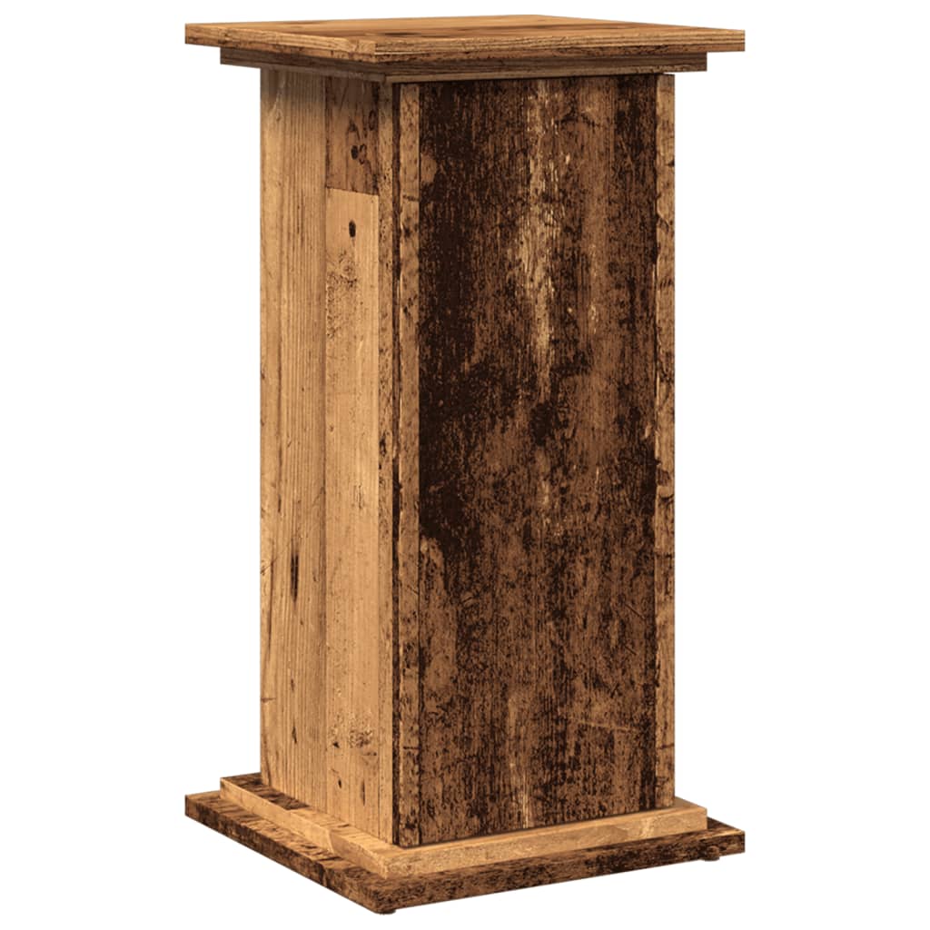 Pedestal with storage space old wood look 31x30x60 cm wood material