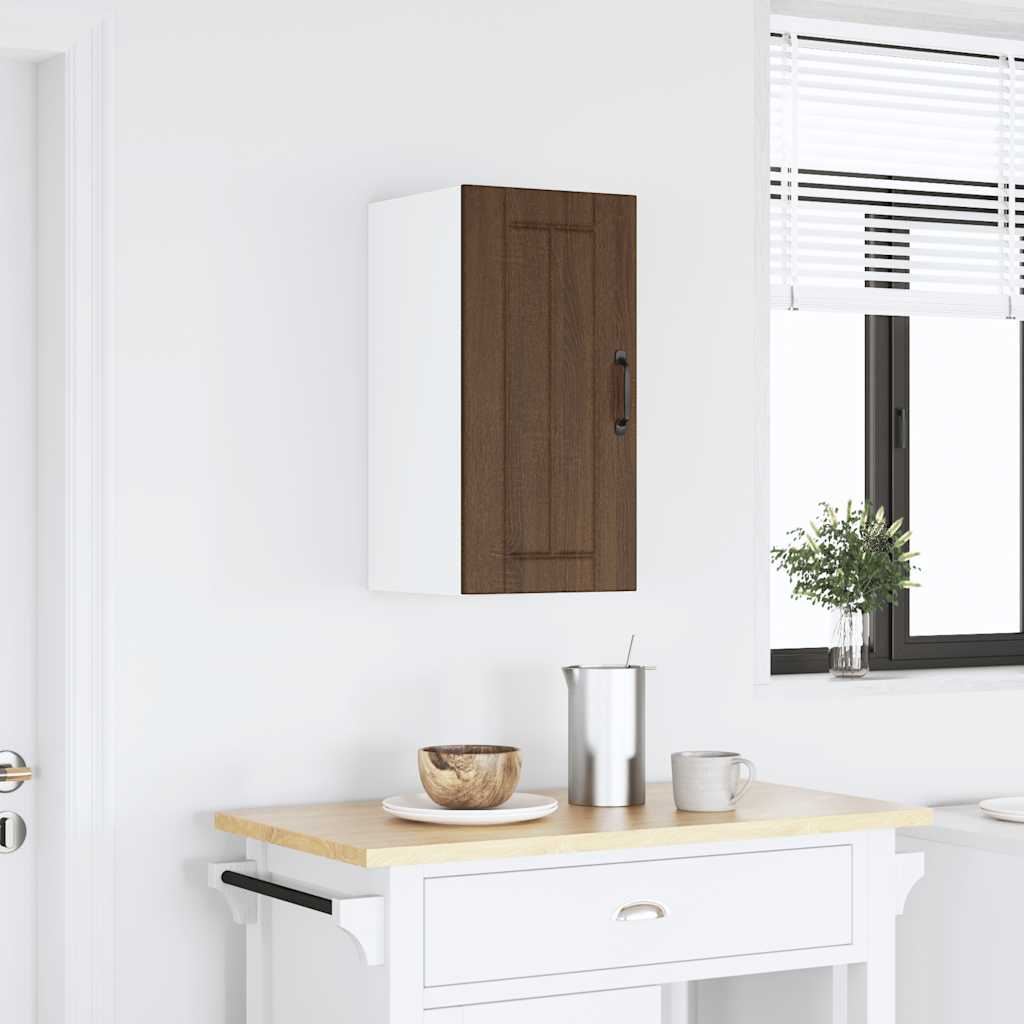 Küchen-Hängeschrank Lucca Braun Eichen-Optik Holzwerkstoff