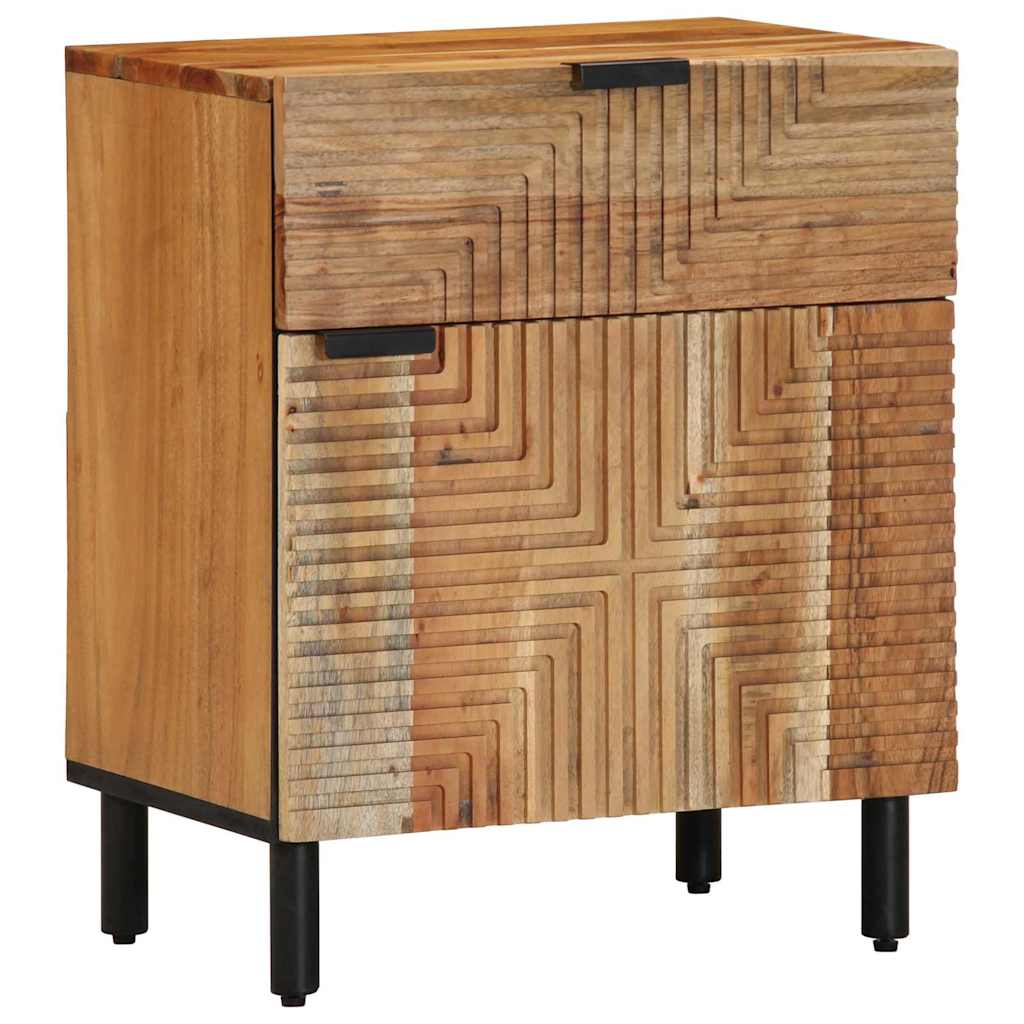 Nachttisch Braun 50 x 33 x 60 cm Akazie Massivholz