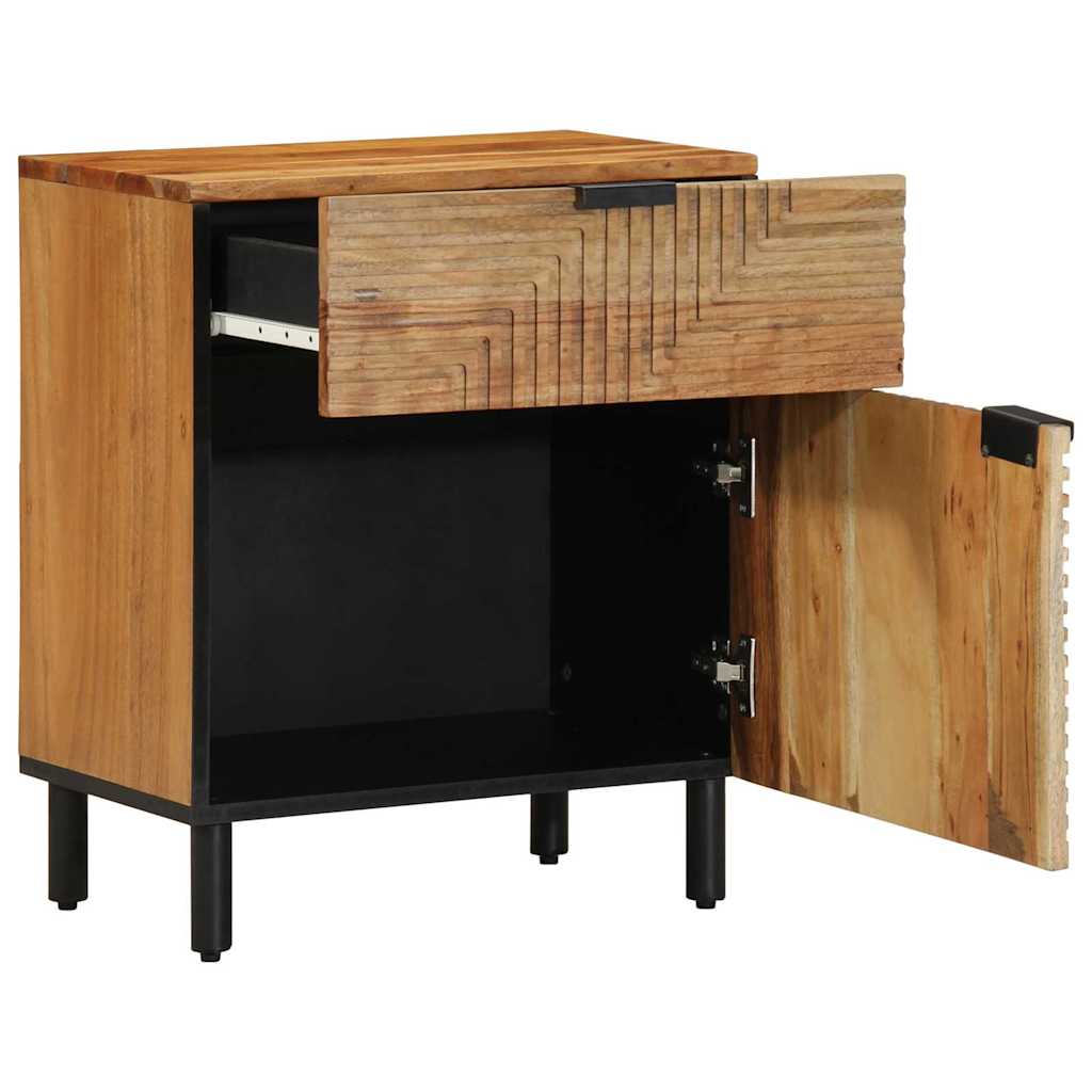 Nachttisch Braun 50 x 33 x 60 cm Akazie Massivholz