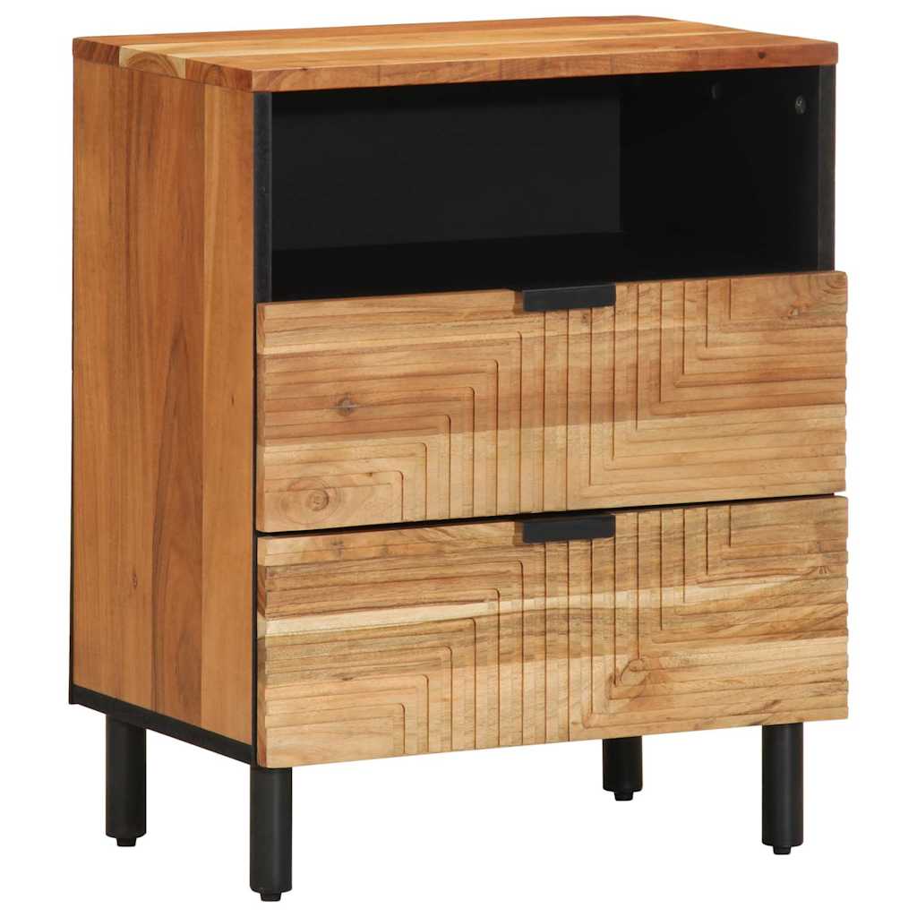 Nachttisch Braun 50 x 33 x 62 cm Akazie Massivholz