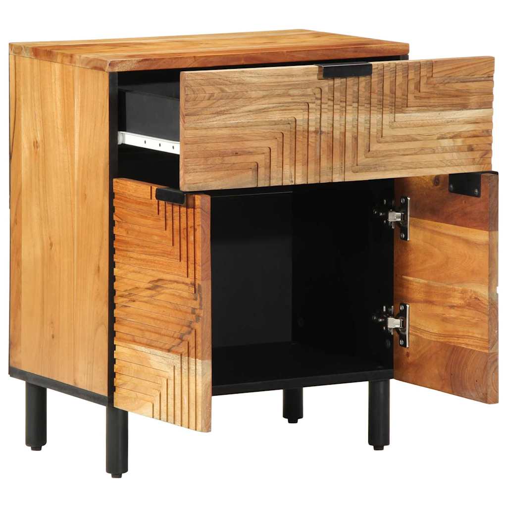 Nachttisch Braun 50 x 33 x 60 cm Akazie Massivholz