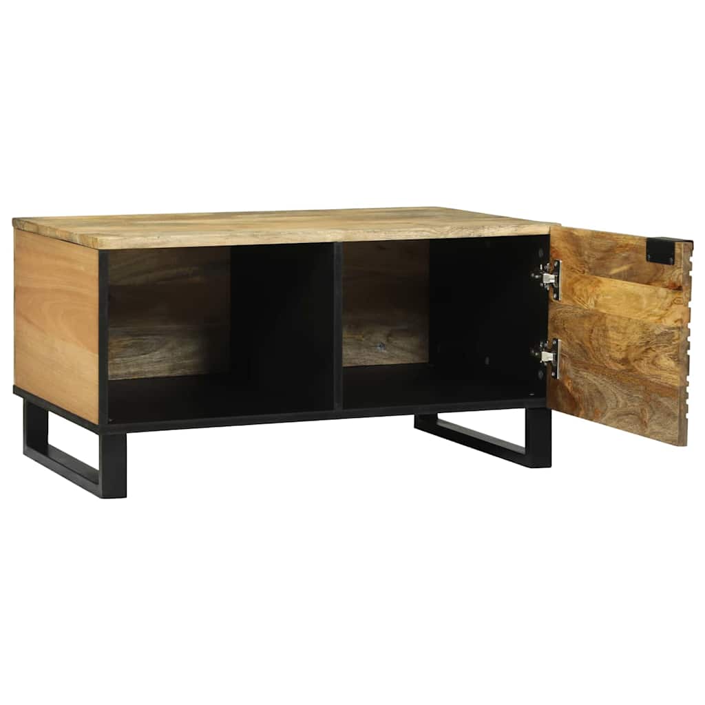 Couchtisch Braun 80 x 50 x 40 cm massives Mangoholz