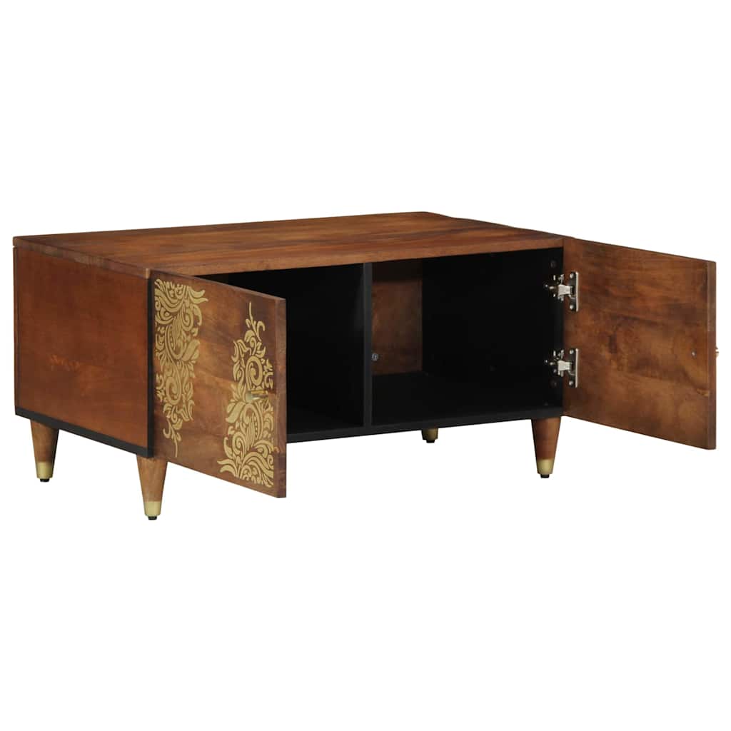 Couchtisch Honigbraun 80 x 50 x 40 cm massives Mangoholz