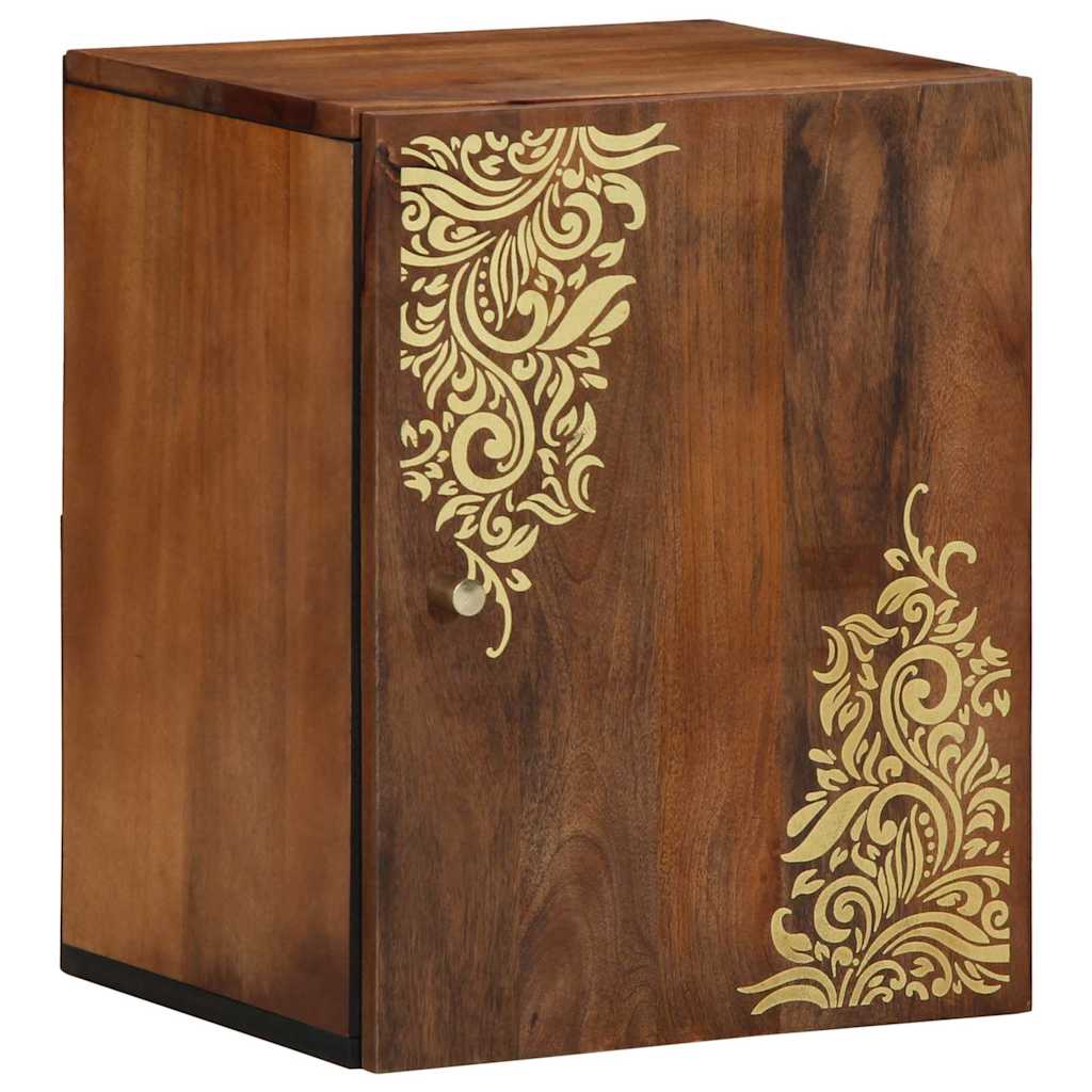 Badezimmer-Schrank Braun 38 x 33,5 x 48 cm Massivholz Mango