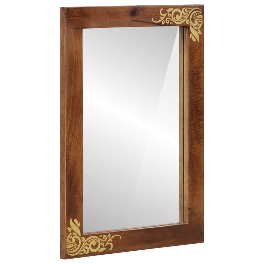 Badezimmerspiegel Braun 50 x 70 x 3 cm Massivholz Mango