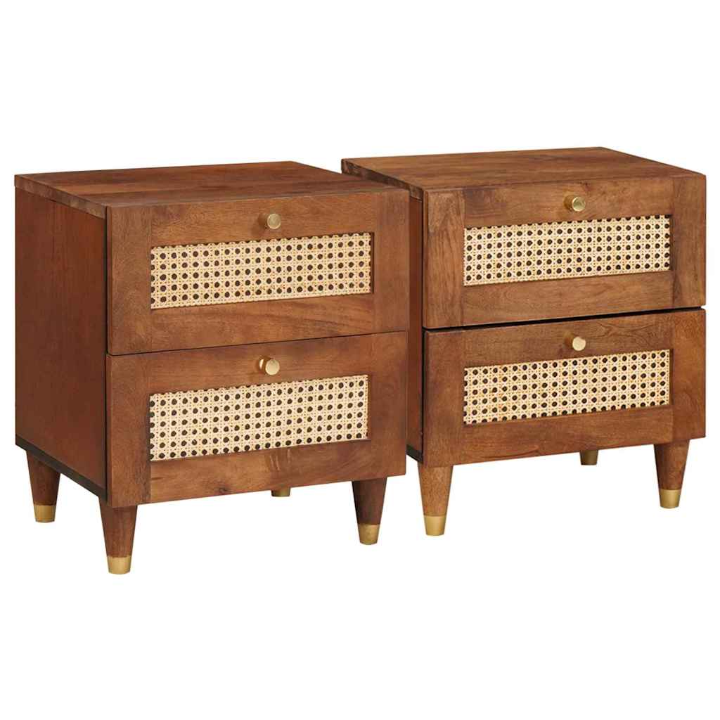 Nachttische mit Schubladen 2 pcs 40 x 33.5 x 46 cm