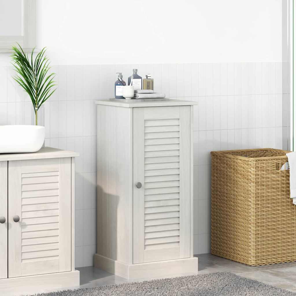 Badschrank VIGO Antik Weiß 37 x 34 x 80 cm Massivholz Kiefer