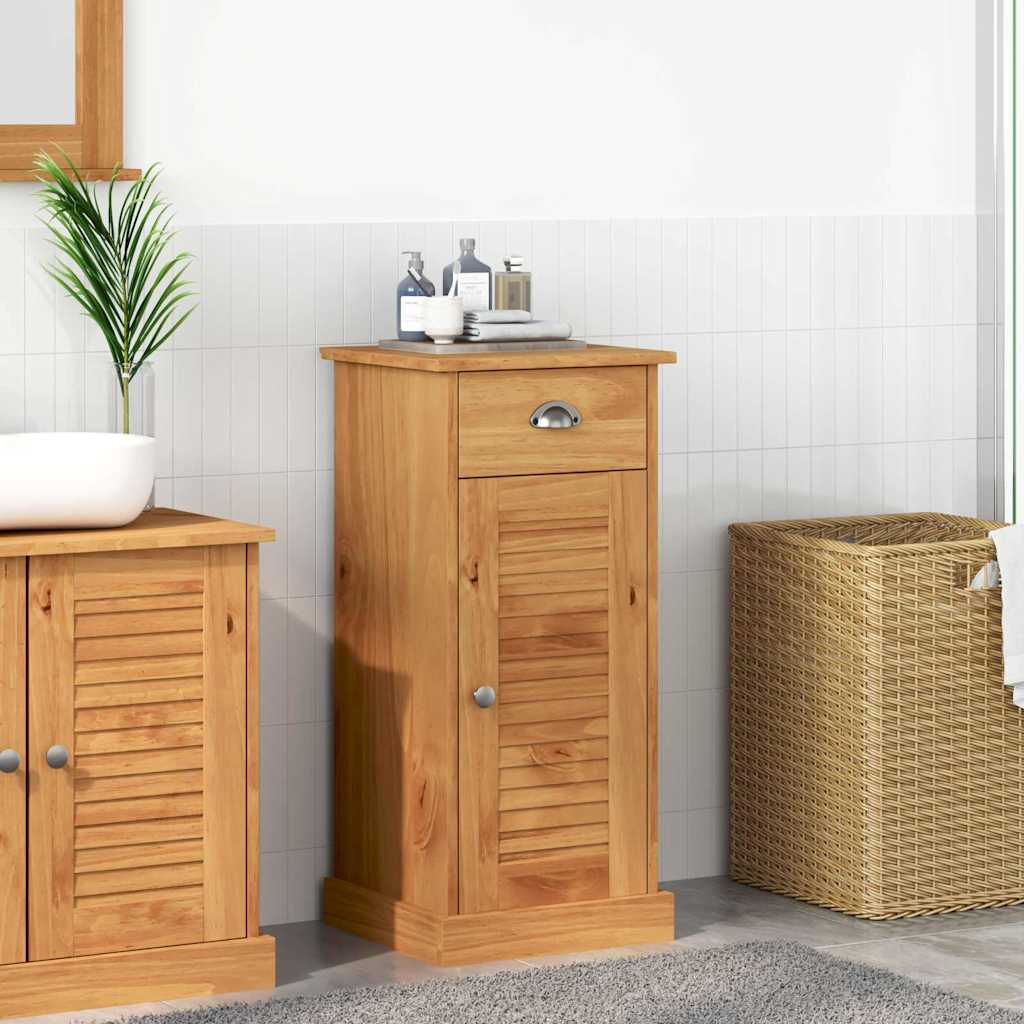 Badezimmerschrank mit Regal VIGO Honigbraun 37,5 x 34 x 80 cm