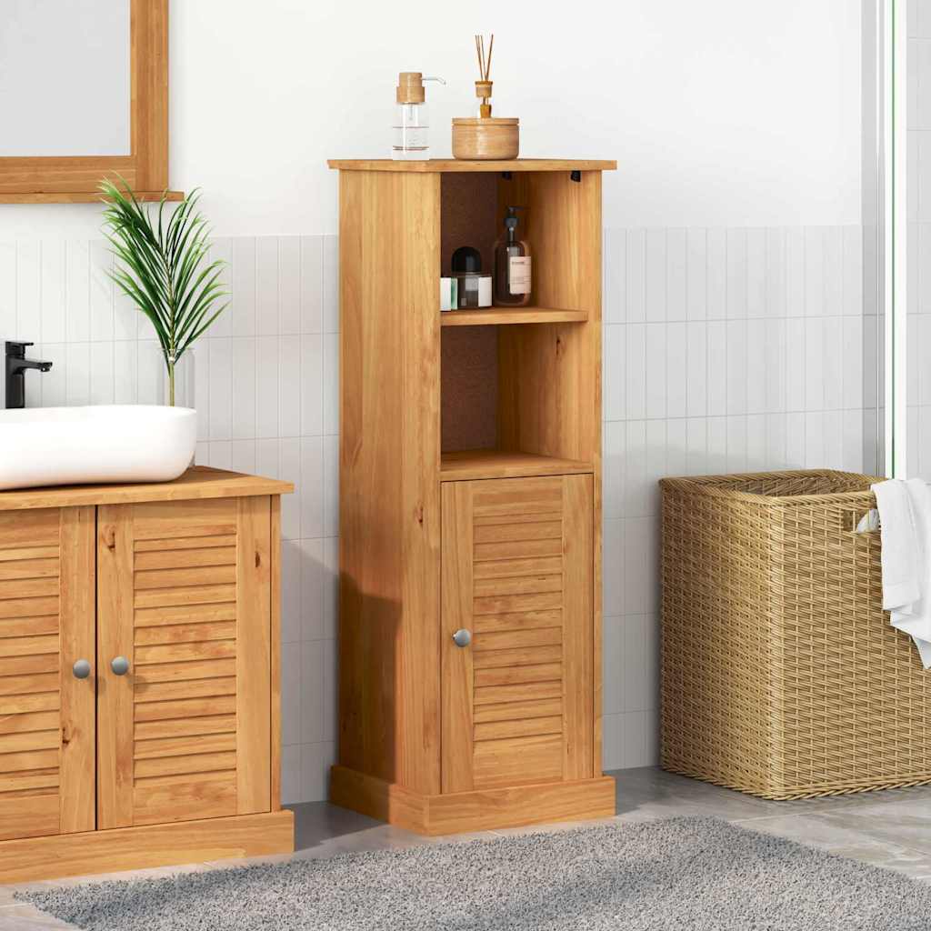 Badezimmer Schrank VIGO Honigbraun 37 x 34 x 110 cm