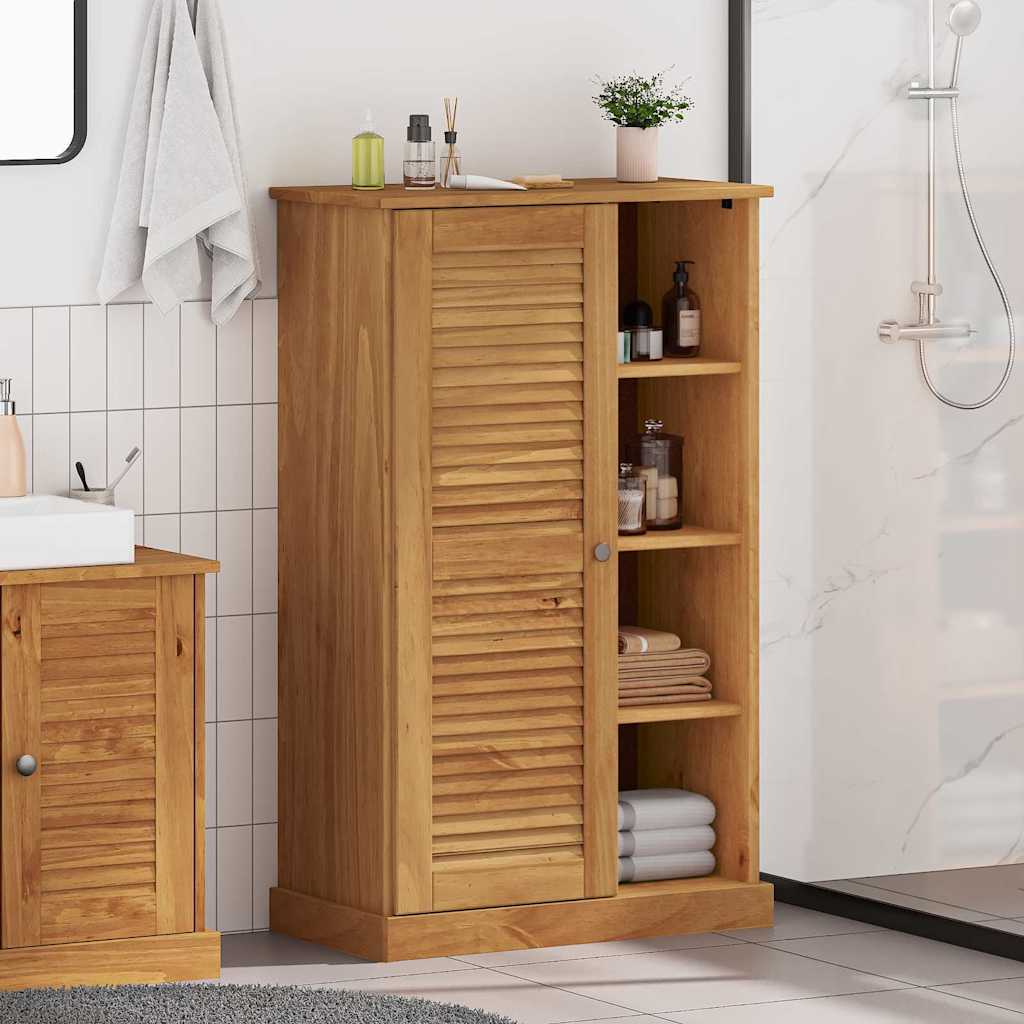 Badezimmer Schrank VIGO Honigbraun 67,5 x 34 x 110 cm