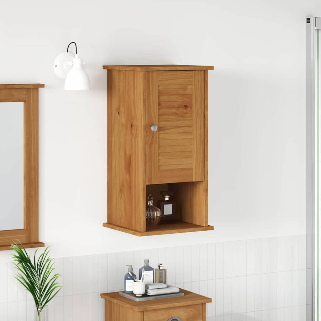 Wandmontierter Badezimmerschrank mit Speicher VIGO Honigbraun