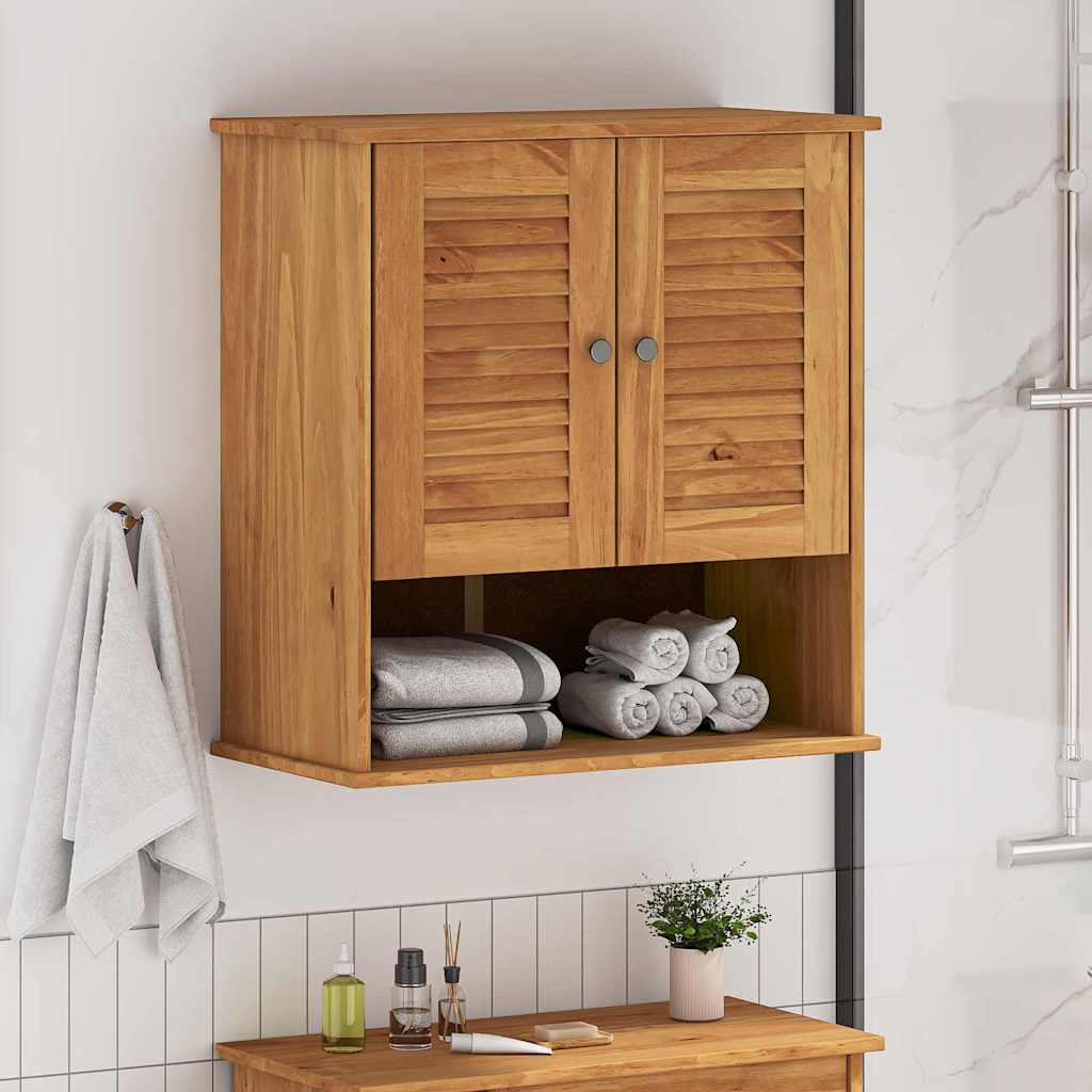 Wandmontierter Badezimmerschrank Wandmontiert VIGO Honigbraun