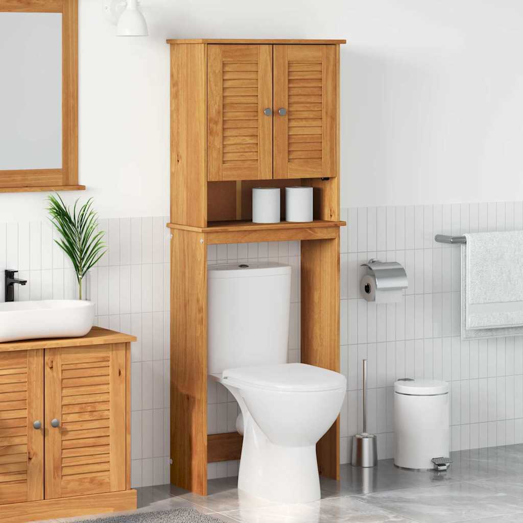 WC-Schränke VIGO Honigbraun 60 x 27 x 161 cm Massivholz Kiefer