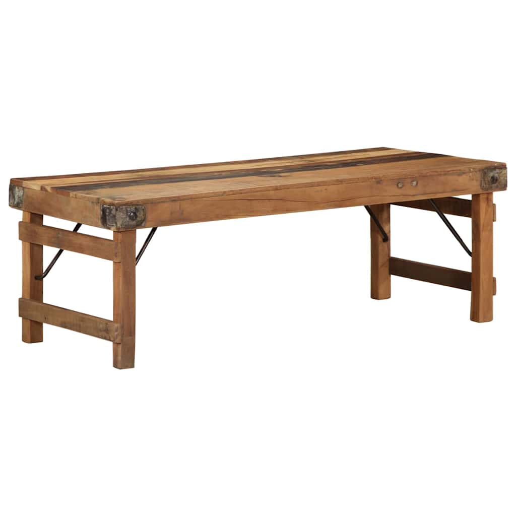 Couchtisch Braun 110 x 55 x 40 cm recyceltes Massivholz