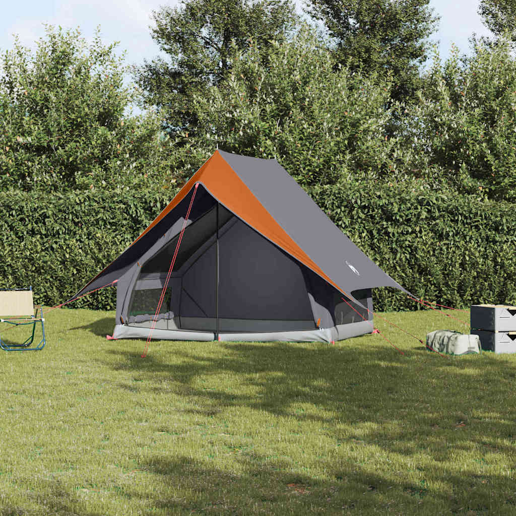 Zelte mit Dach Grau und Orange 220 x 233 x 184 cm Polyester