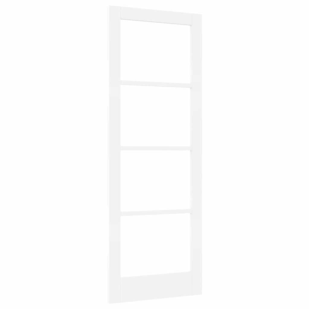 Innend Tür mit Glas Weiß 78 x 211 cm Massivholz Kiefer und Glas