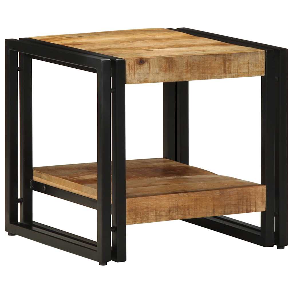 Couchtisch Braun 40 x 40 x 38 cm massives Mangoholz