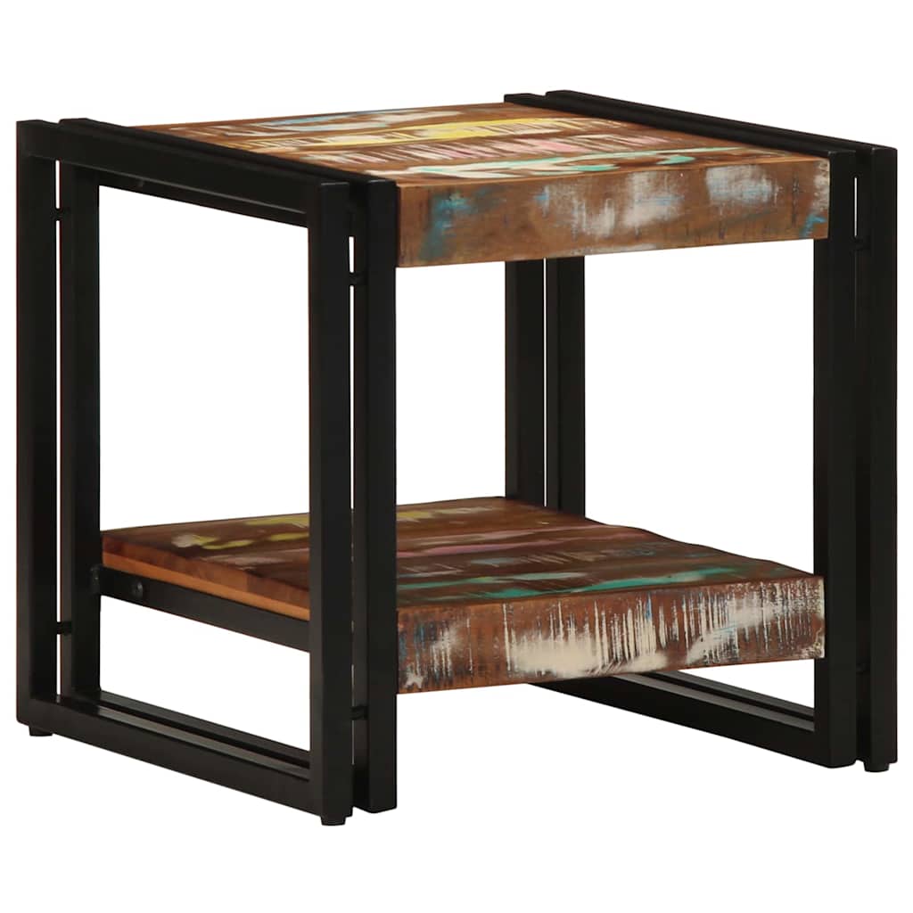 Couchtisch Mehrfarbig 40 x 40 x 38 cm recyceltes Massivholz